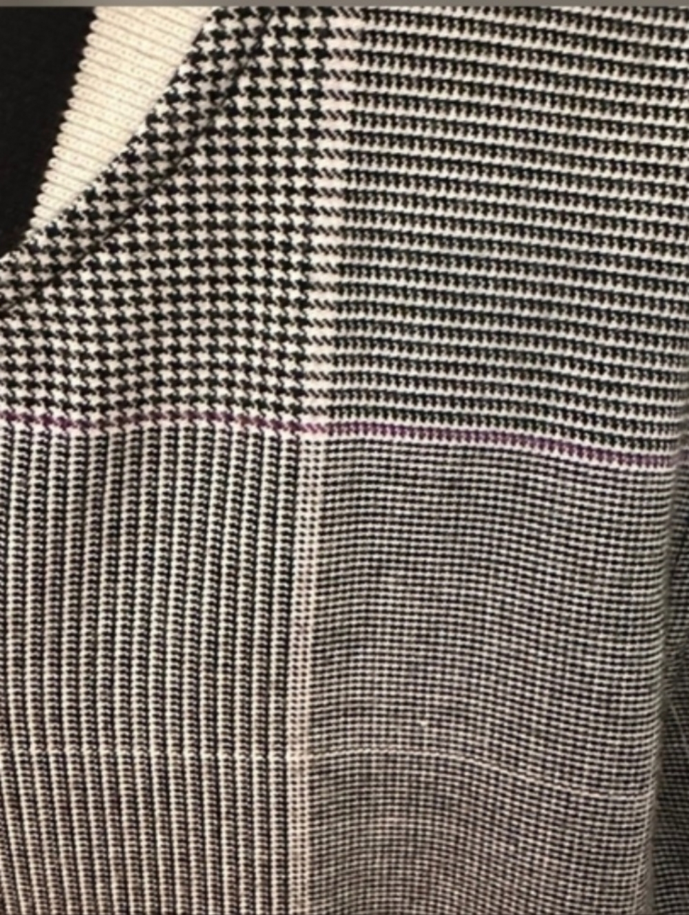 WHO WHAT WEAR Gray Plaid Bomber Jacket - Picture 4 of 5